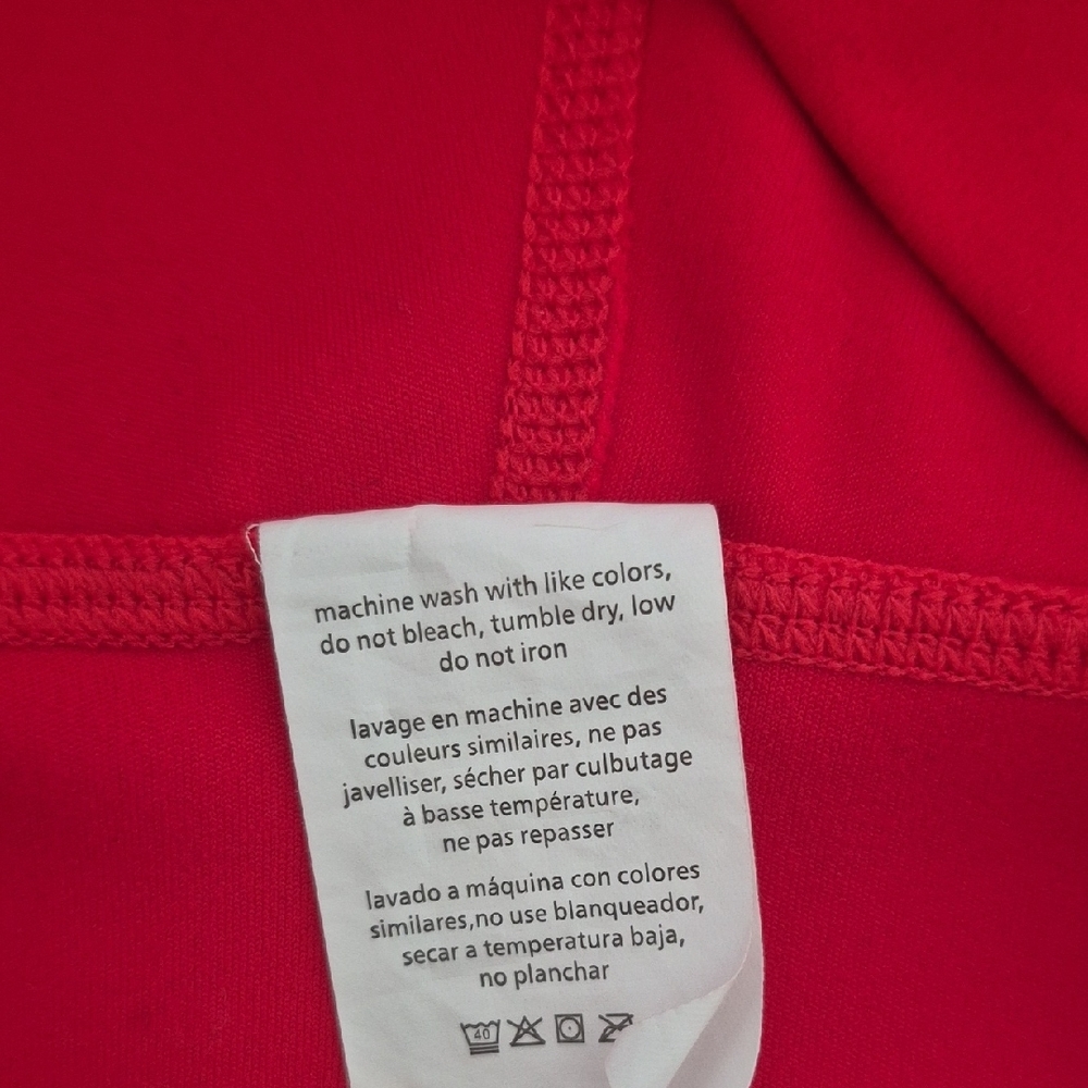 WeWoreWhat Red High-Waist Bike Shorts / SIZE S - Picture 12 of 13